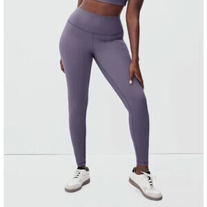 Everlane Womens The Perform Ankle Legging Small Plum Purple Athletic NWT
